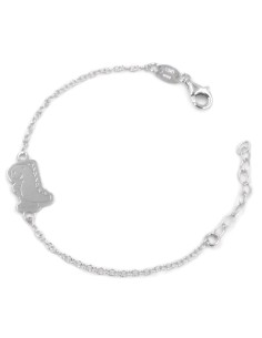 Dinosaurier-Armband aus Rhodiniertem 925er Sterlingsilber