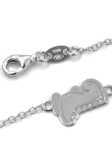 Dinosaurier-Armband aus Rhodiniertem 925er...