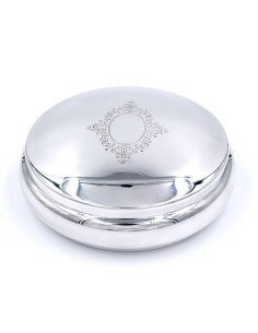 Scatola Portagioie Tonda in Argento 800 