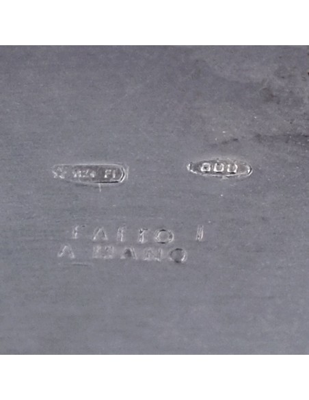 Scatola Portagioie Tonda in Argento 800 