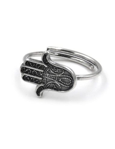 Sterling Silver Hamsa Ring 