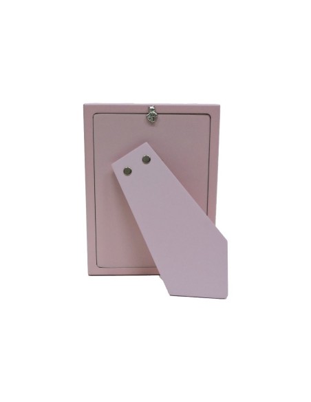 Cornice Portafoto Bimbi Rosa Orsetti Mini cm 9x13 in Argento 