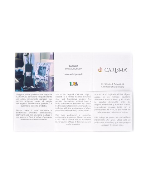 Cornice Portafoto Lucida Effetto Stropicciato cm 18x24 in Argento 