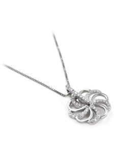 Bracciale Catena Donna in Argento 925 Rodiato con...