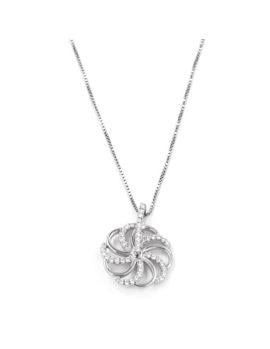 Bracciale Catena Donna in Argento 925 Rodiato...