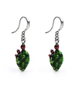 Orecchini Fico d'India in Argento 925 Smaltato 