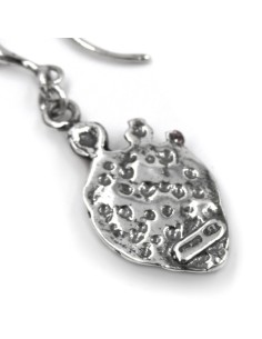Prikly Pear Enamelled 925 Sterling Silver Earrings 2