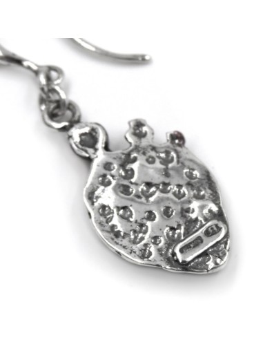 Prikly Pear Enamelled 925 Sterling Silver Earrings