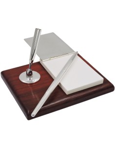 Block Notes and Pen Desk Set in Sterling Silver and... 2
