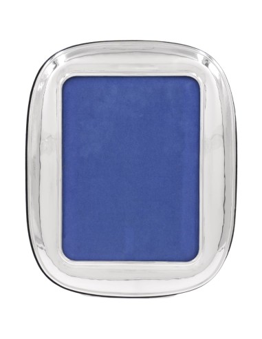 Rounded Sterling Silver Picture Frame 7 x 9 Velvet Back